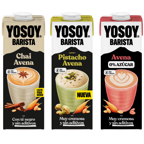 Liquats Vegetals impulsa la innovación en bebidas vegetales con tres nuevas propuestas de YOSOY Barista inspiradas en las tendencias de cafetería