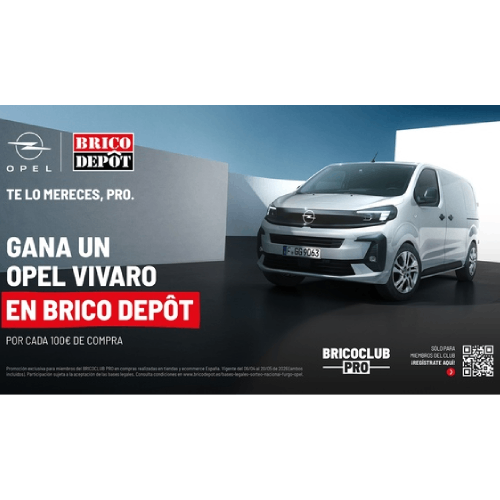 Opel y Brico Depôt se unen para premiar a los profesionales con el sorteo de dos Opel Vivaro