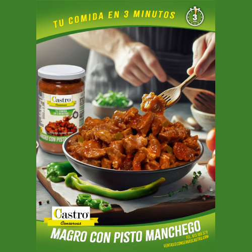 Televisión Castilla-La Mancha se hace eco de unos de los productos más valorados de Conservas Castro, el Pisto Manchego