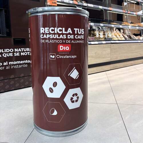 Dia impulsa el reciclaje de cápsulas de café en sus tiendas gracias a su acuerdo con Circularcaps