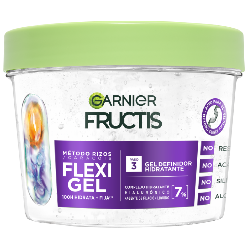 Garnier presenta Fructis Flexi Gel de Método Rizos, el nuevo gel definidor con complejo hialurónico para unos rizos elásticos