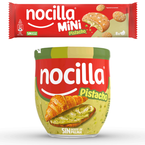 El pistacho llega al universo Nocilla: nueva Nocilla Pistacho y Mini Cookies rellenas