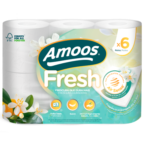 Navigator presenta Amoos Fresh: el nuevo papel higiénico con fragancia y frescura prolongada, libre de microplásticos.